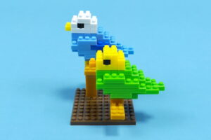 プチブロックどうぶつのインコ