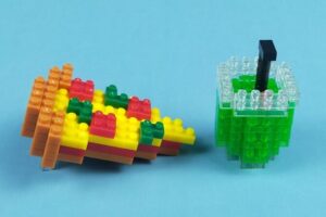 プチブロック たべもの 7ピザ＆メロンソーダ