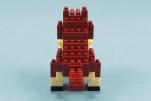 恐竜ミニブロックのティラノサウルス