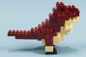恐竜ミニブロックのティラノサウルス