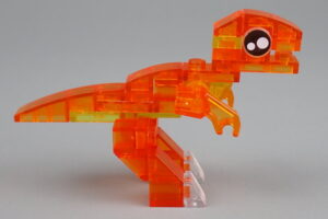 ポケットブロック クリアダイナソー編のヴェロキラプトル